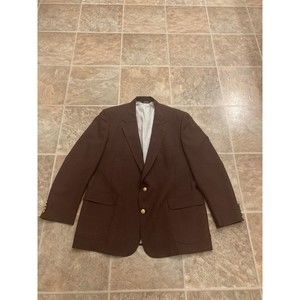 WOOLRICH MEN’S BLAZER SIZE 46 LARGE. DARK BROWN
